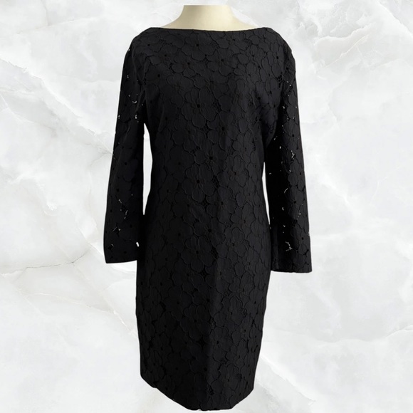 Diane von Furstenberg Black Lace Detail Dress - Picture 1 of 8